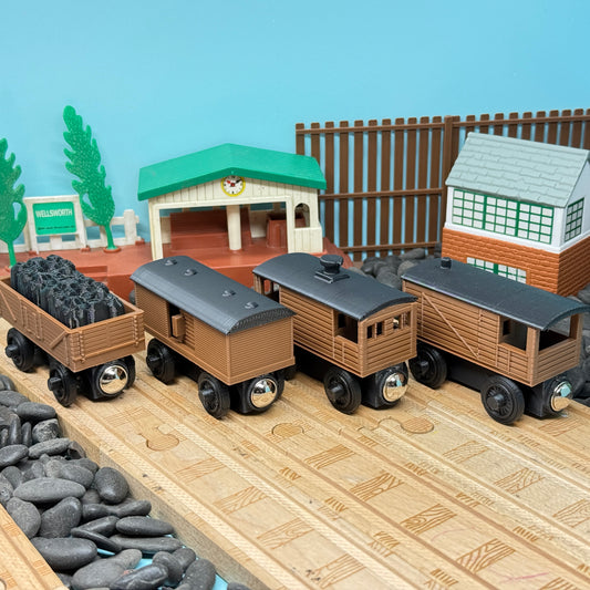 Small Cargo, Box Car, Brake Van and Caboose Collection