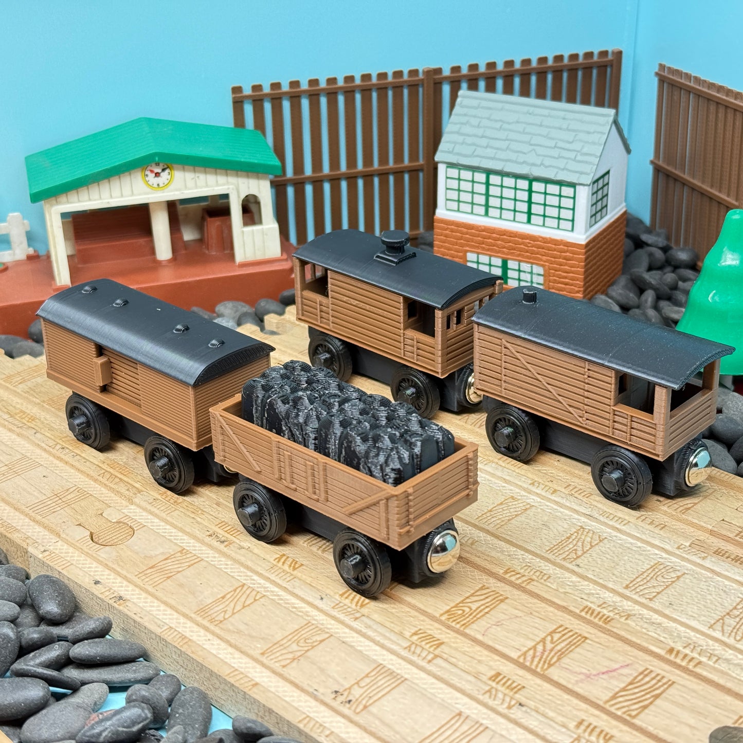 Small Cargo, Box Car, Brake Van and Caboose Collection