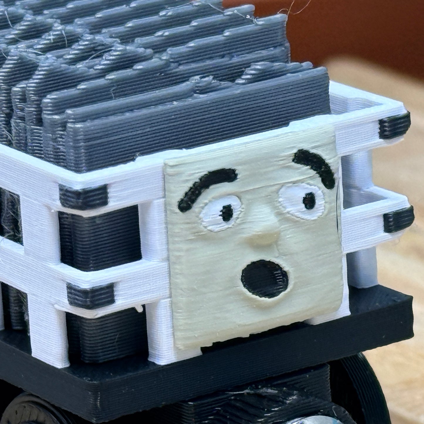 Narrow Gauge Slate Trains with 3D Faces