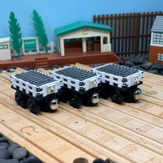 Narrow Gauge Slate Trains with 3D Faces (Small Version)