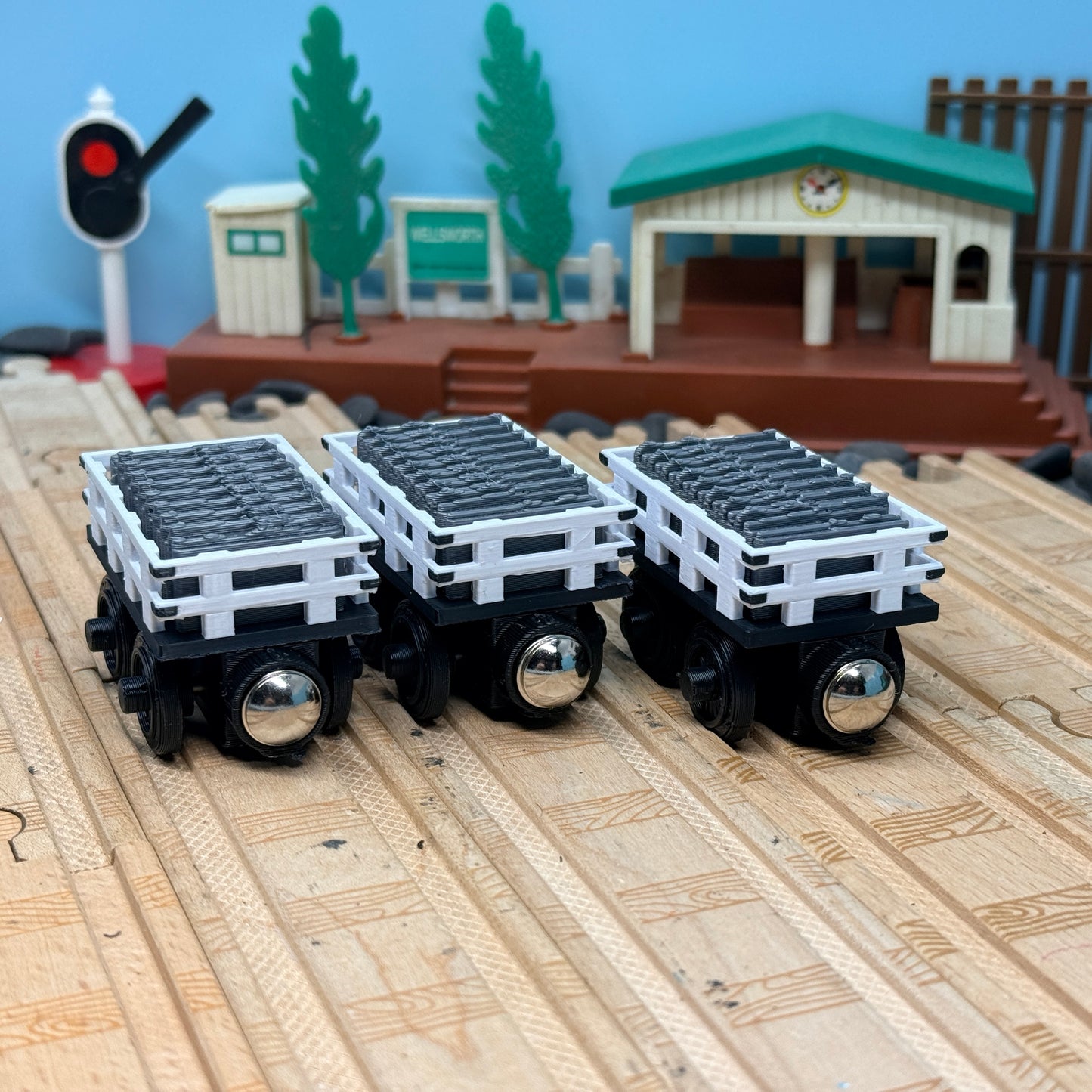 Narrow Gauge Slate Trains with 3D Faces (Small Version)