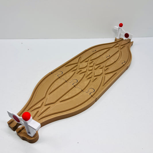 3 way Split Track & Triple Cross Over Switch for Wood Train System