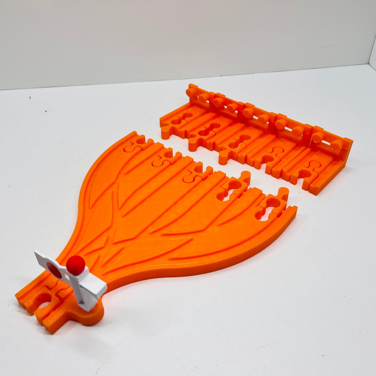 5 Way Split Train Track Switch & Buffer Set