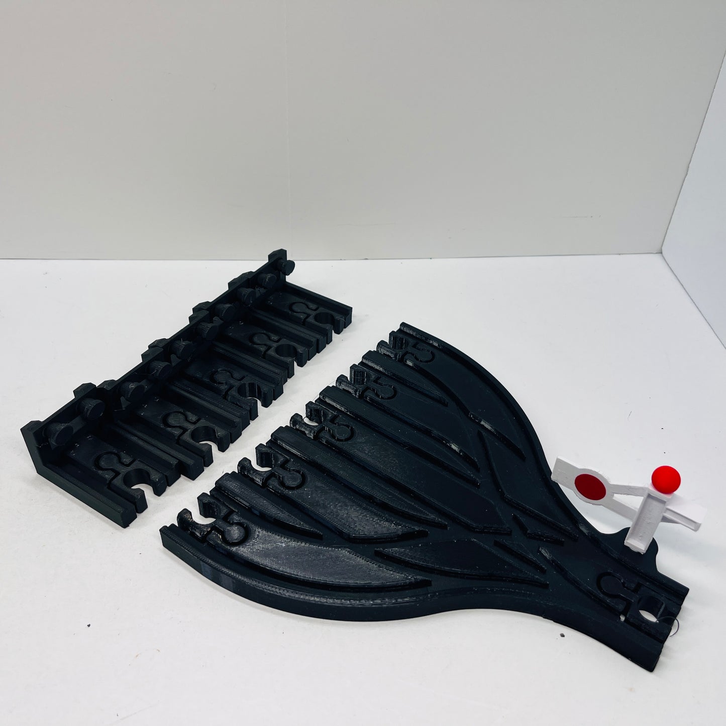 5 Way Split Train Track Switch & Buffer Set