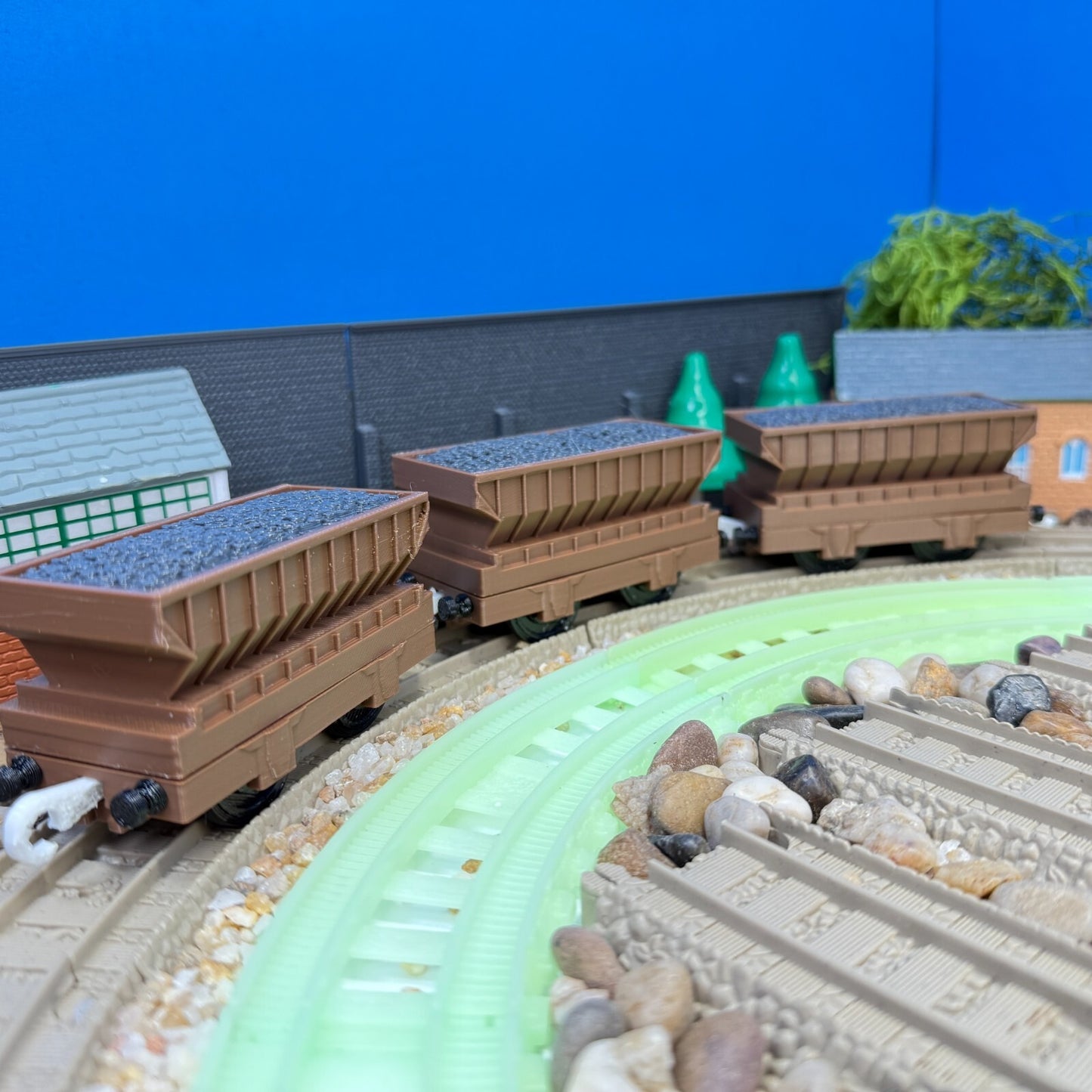 3 Coal Hopper Cargo Trains