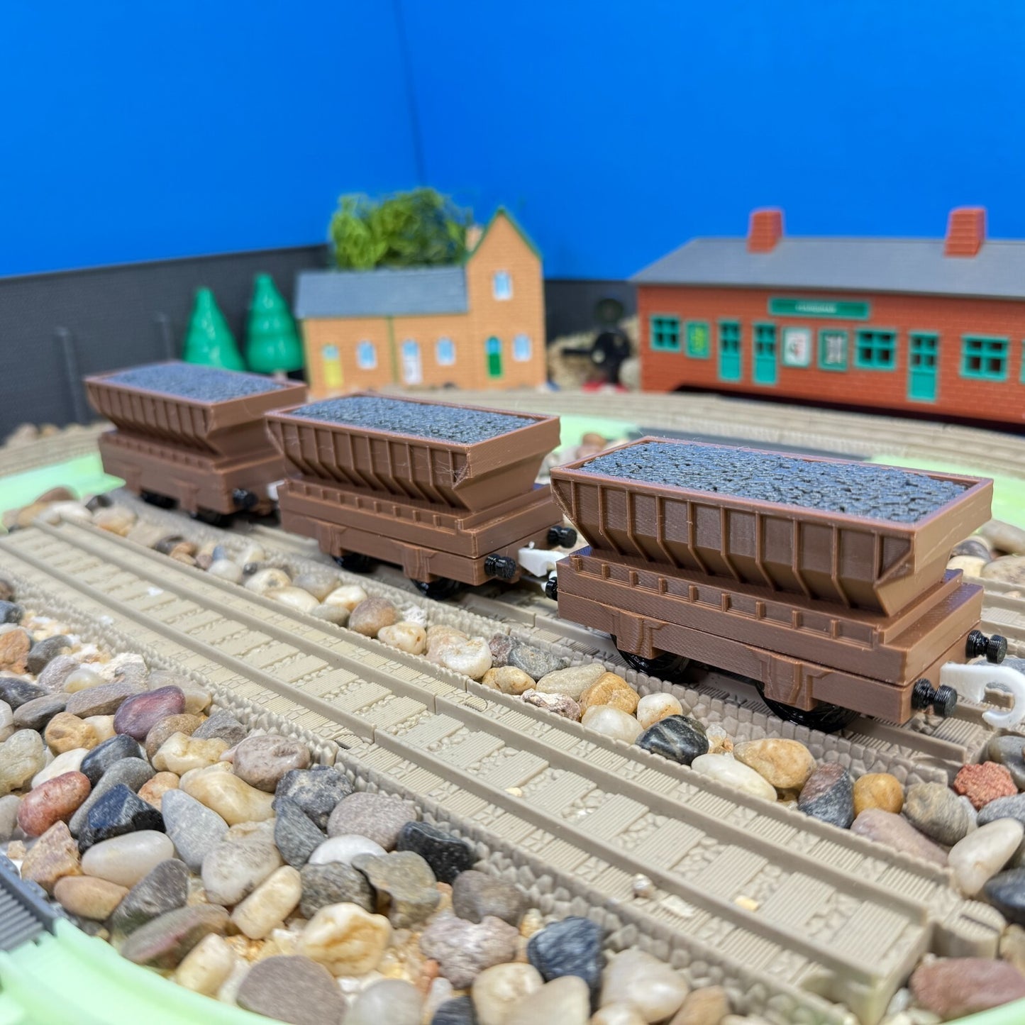 3 Coal Hopper Cargo Trains